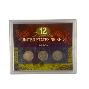 American Coin Treasures 3pc Coin Set 12 Decades of United States Nickels: 1890s
